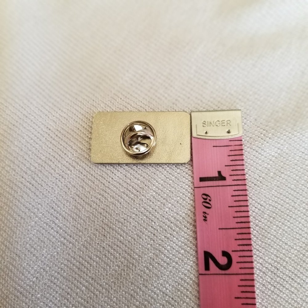 Front‑Line Hero Enamel Tac Pin Navy Silver 1" Unisex New - Picture 5 of 9